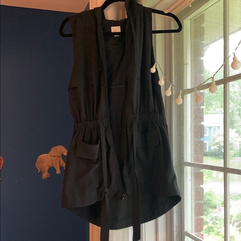 a new day Black Sleeveless Jacket size S